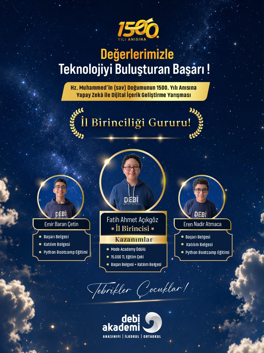 Yapay Zeka ile Dijital İçerik Geliştirme - İl Birinciliği