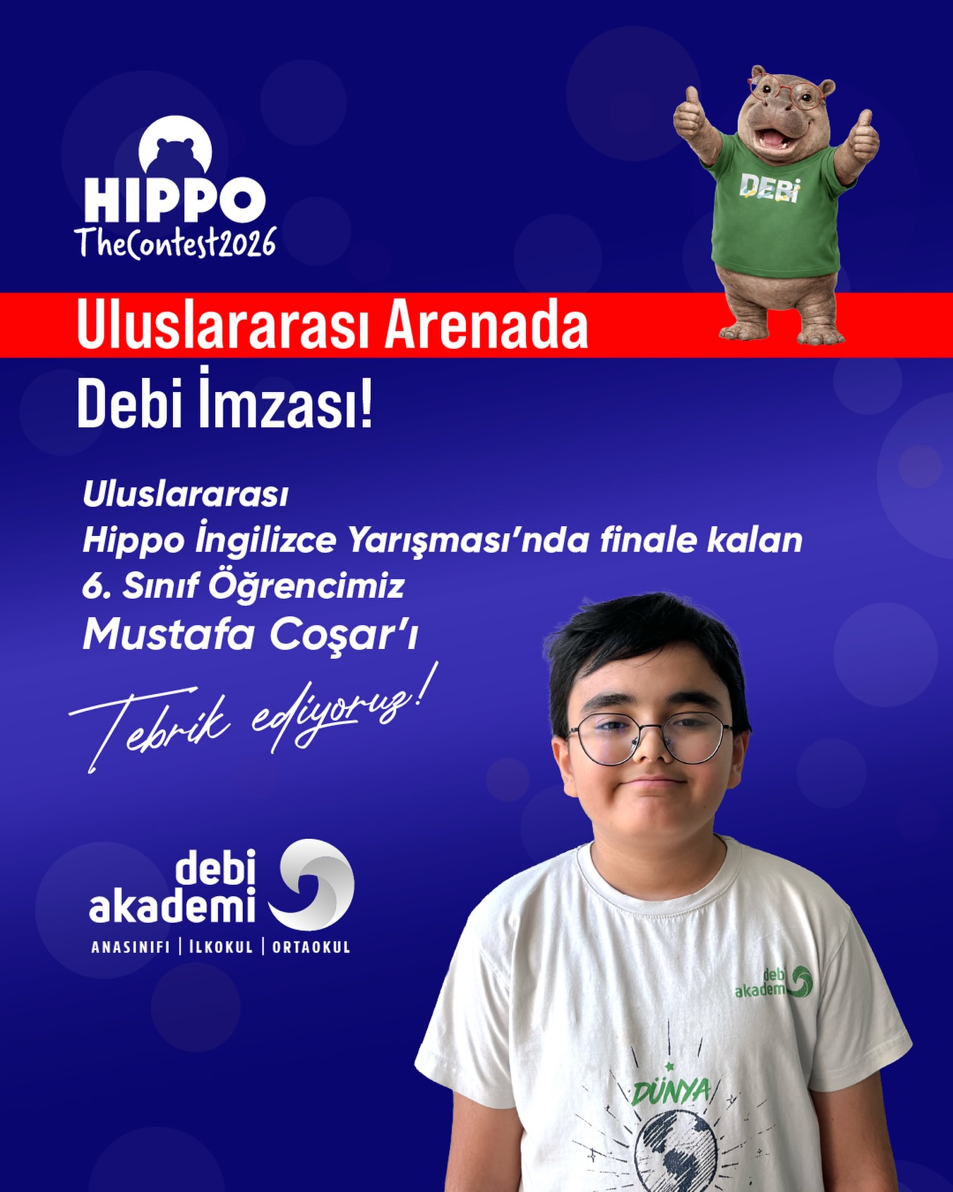 Uluslararası Hippo İngilizce Yarışması’nda Final Başarısı